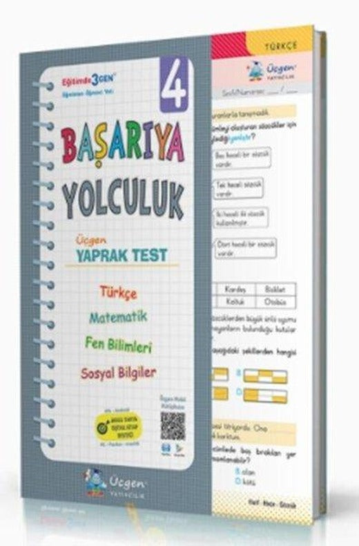 4.Sınıf Başarıya Yolculuk Yaprak Test | Üçgen Yayıncılık (İnce Kapak)