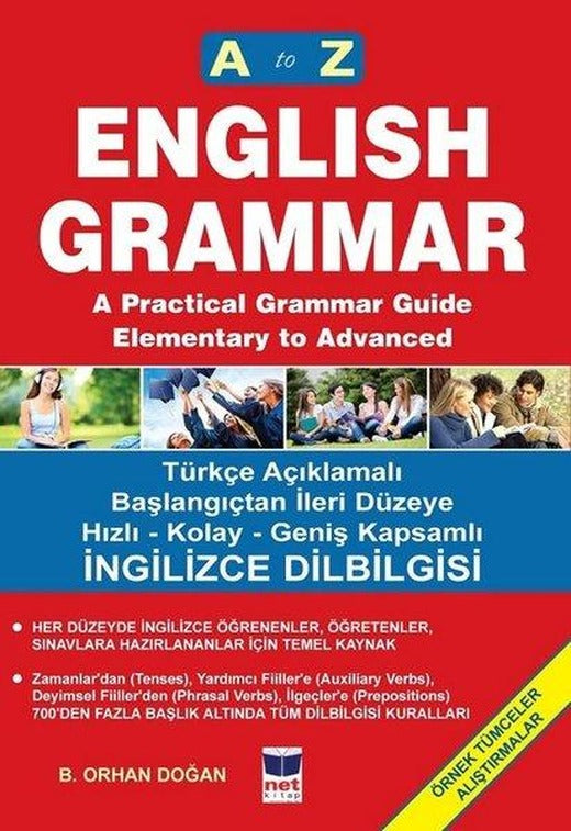A to Z English Grammar A'dan Z'ye İngilizce Dilbilgisi | Bora Yayıncılık (İnce Kapak)
