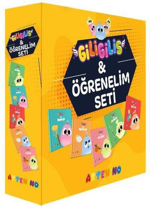 Giligilis ile Öğrenelim Seti - Eğitici Mini Karton Kitap Serisi | Artenino Yayıncılık (İnce Kapak)