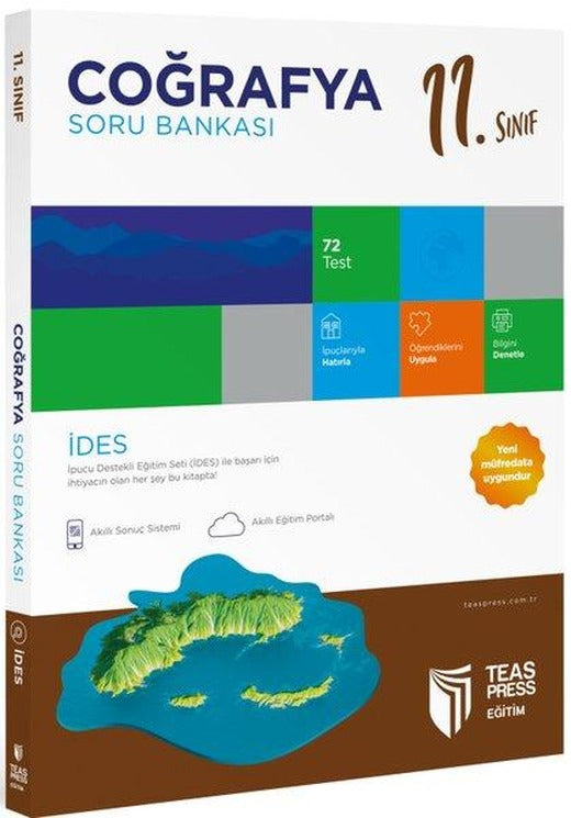 11.Sınıf İDES Coğrafya Soru Bankası | Teas Press Eğitim (İnce Kapak)