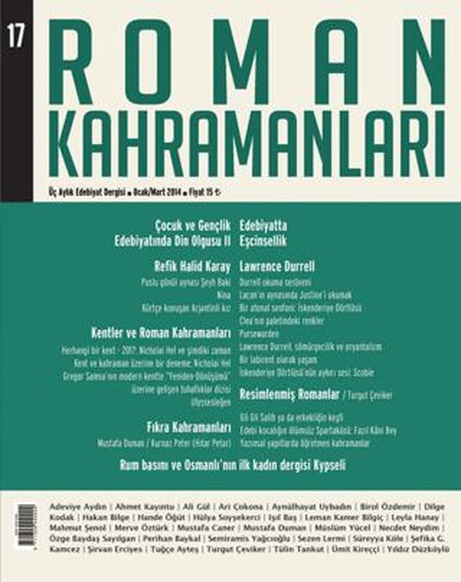 Roman Kahramanları Sayı: 17 Ocak-Mart 2014 | Roman Kahramanları Dergisi (Ciltsiz)