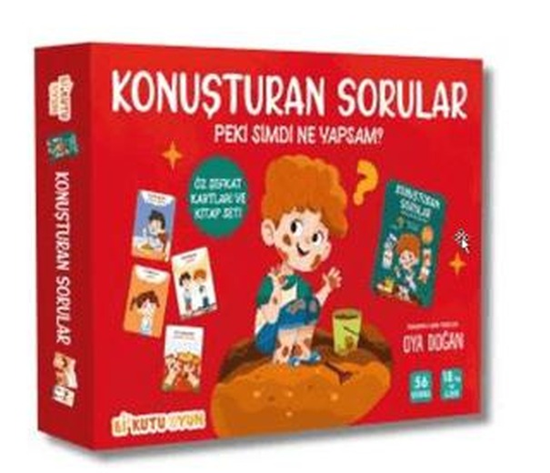 Konuşturan Sorular – Peki Şimdi Ne Yapsam? (Öz Şefkat Kartları ve Kitap Seti) | Bi Kutu Oyun (Ciltli)