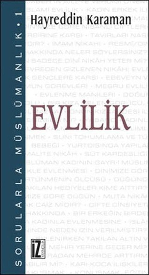 Sorularla Müslümanlık 1: Evlilik | İz Yayıncılık (Ciltsiz)