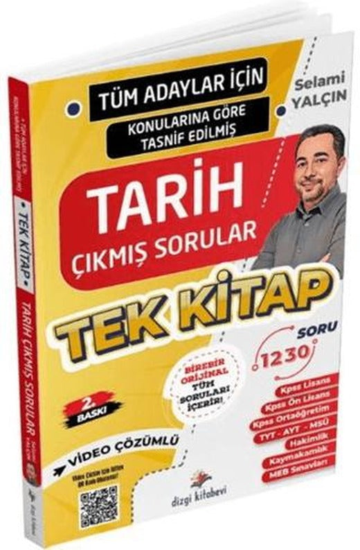 Tüm Adaylar İçin Tüm Sınavlar Tarih Video Çözümlü Çıkmış Soru Külliyatı | Dizgi Kitap (Ciltsiz)