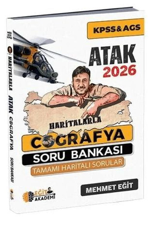 2026 KPSS MEB-AGS Haritalarla Atak Coğrafya Soru Bankası | Eğit Akademi (Ciltsiz)