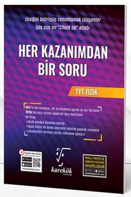 TYT Fizik Her Kazanımdan Bir Soru | Karekök Yayıncılık (Ciltsiz)