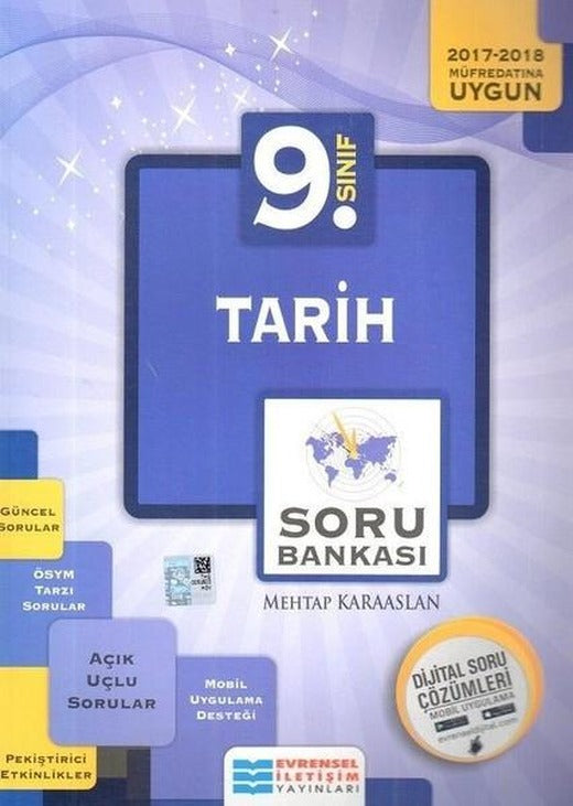 9.Sınıf Tarih Soru Bankası | Evrensel İletişim Yayınları (İnce Kapak)