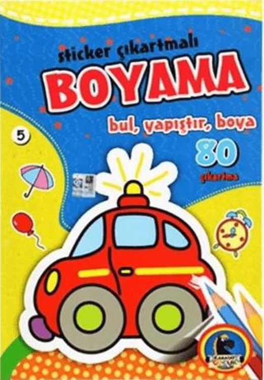 Sticker Çıkartmalı Boyama 5 | Karatay Çocuk (Ciltsiz)
