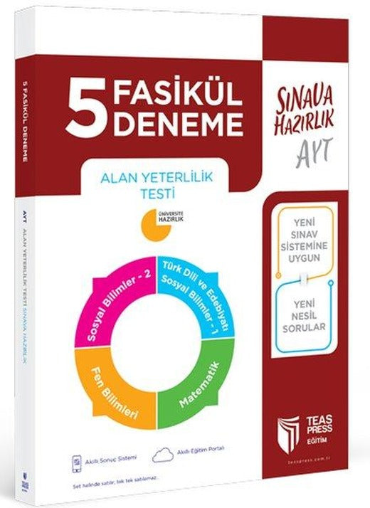 5 Fasikül Alan Sınavı Seti AYT | Teas Press Eğitim (İnce Kapak)