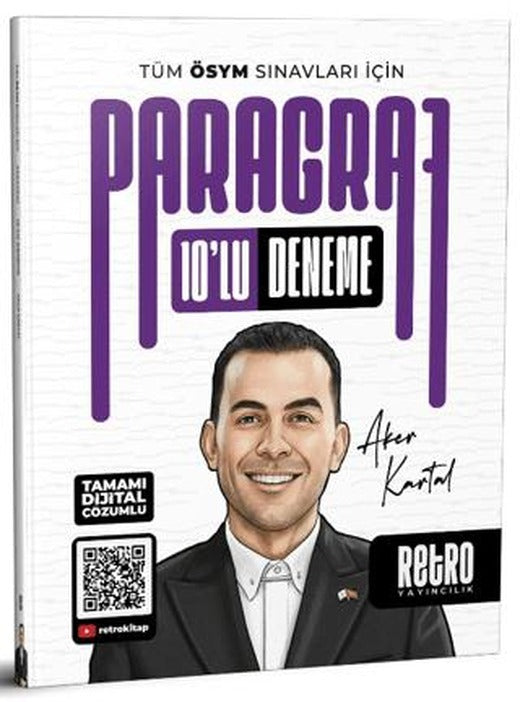 Tüm ÖSYM Sınavları için Paragraf 10'lu Deneme | Retro Yayıncılık (Ciltsiz)