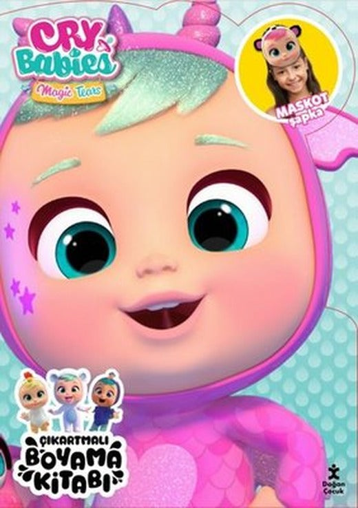 Cry Babies Magic Tears-Çıkartmalı Boyama Kitabı-Maskot Şapka | Doğan Çocuk