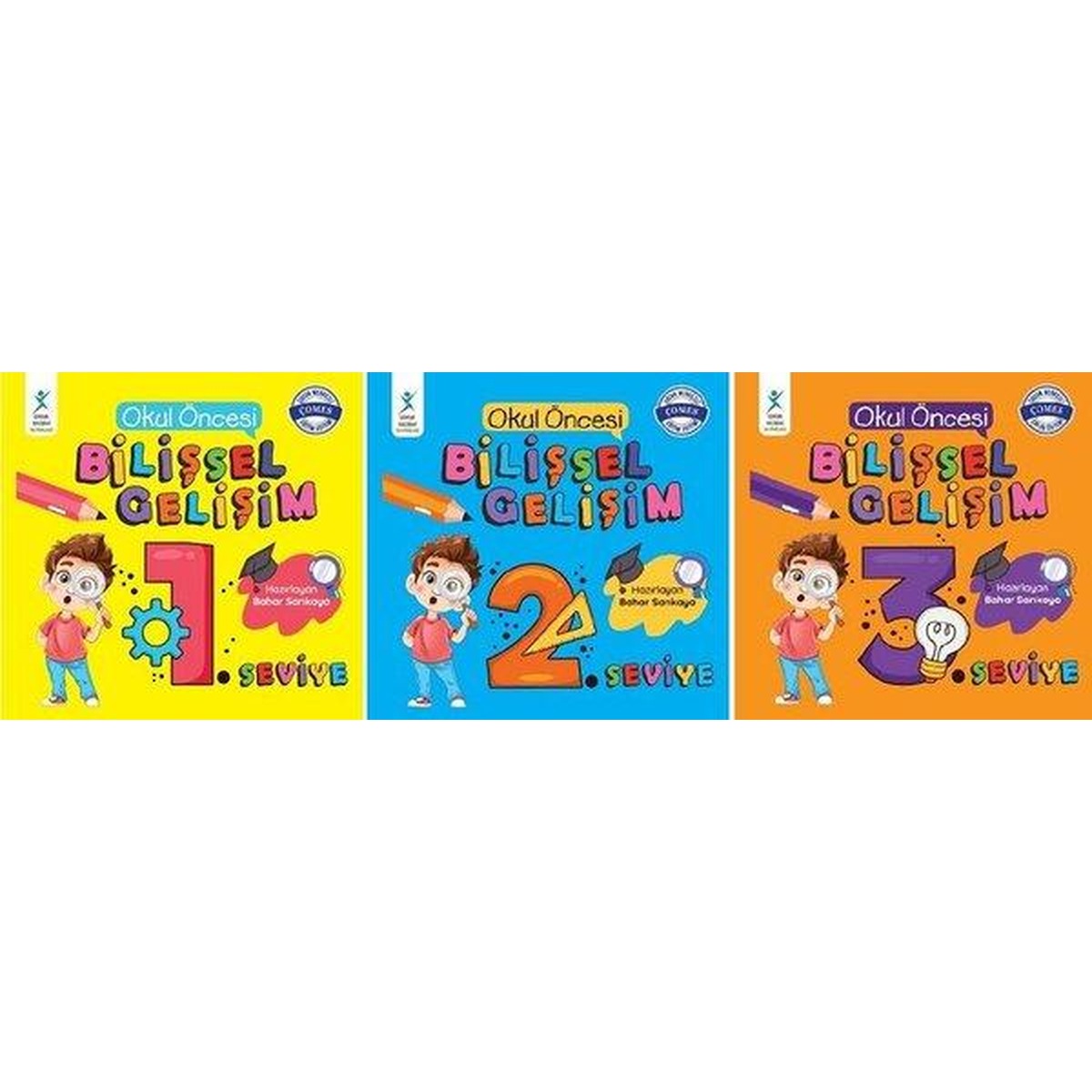 Okul Öncesi Bilişsel Gelişim Seti - 3 Kitap Takım | Çocuk Gelişimi Yayınları (İnce Kapak)