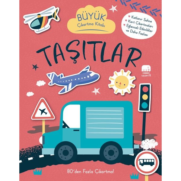 Taşıtlar - Büyük Çıkartma Kitabı | Uçan Fil (İnce Kapak)