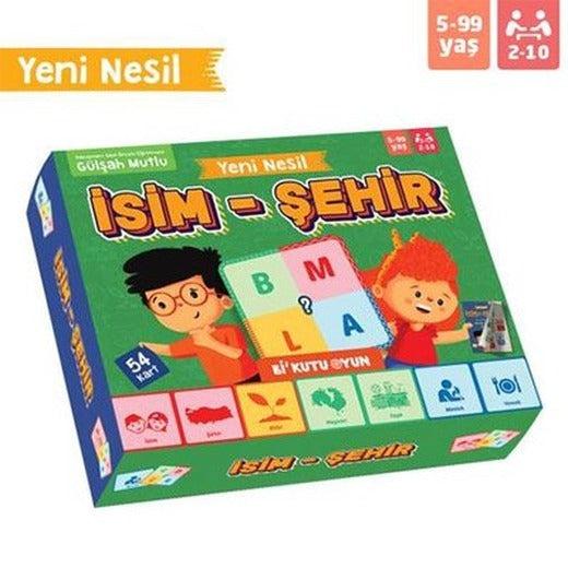 Yeni Nesil İsim Şehir | Bi Kutu Oyun Yayınevi