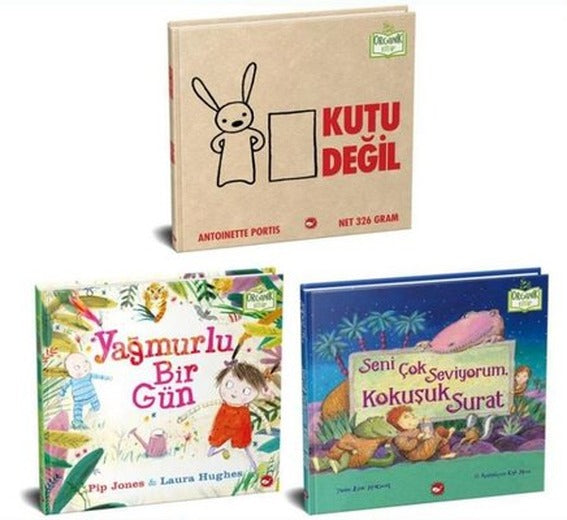 Hayal Gücümü Geliştiriyorum Organik Seti - 3 Kitap Takım | Beyaz Balina Yayınları