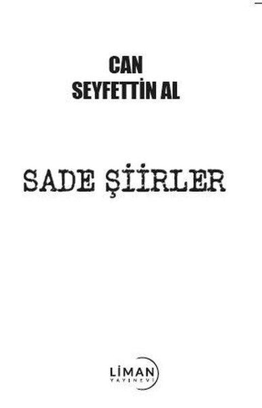 Sade Şiirler | Liman Yayınevi (İnce Kapak)