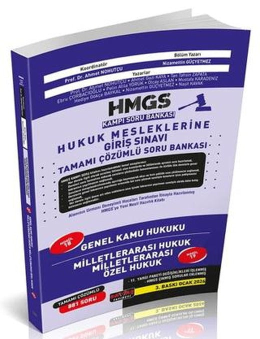 HMGS Kampı Genel Kamu Hukuku, Milletlerarası Hukuk Soru Bankası