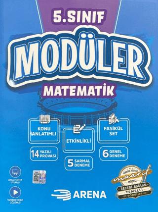 5. Sınıf Matematik Modüler Konu Anlatımlı Fasikül Set | Arena Yayınları (Ciltsiz)  - Resim 1