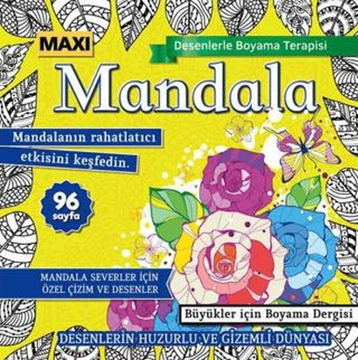 Maxi Mandala Desenlerle Boyama Terapisi 16 | Maxi Yayıncılık (Ciltsiz)
