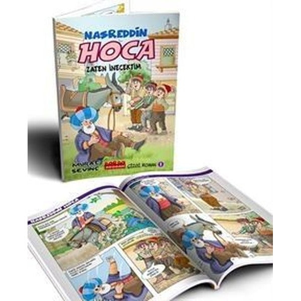 Nasreddin Hoca Zaten İnecektim (Çizgi Roman) | Bordo Ressam (Ciltsiz)