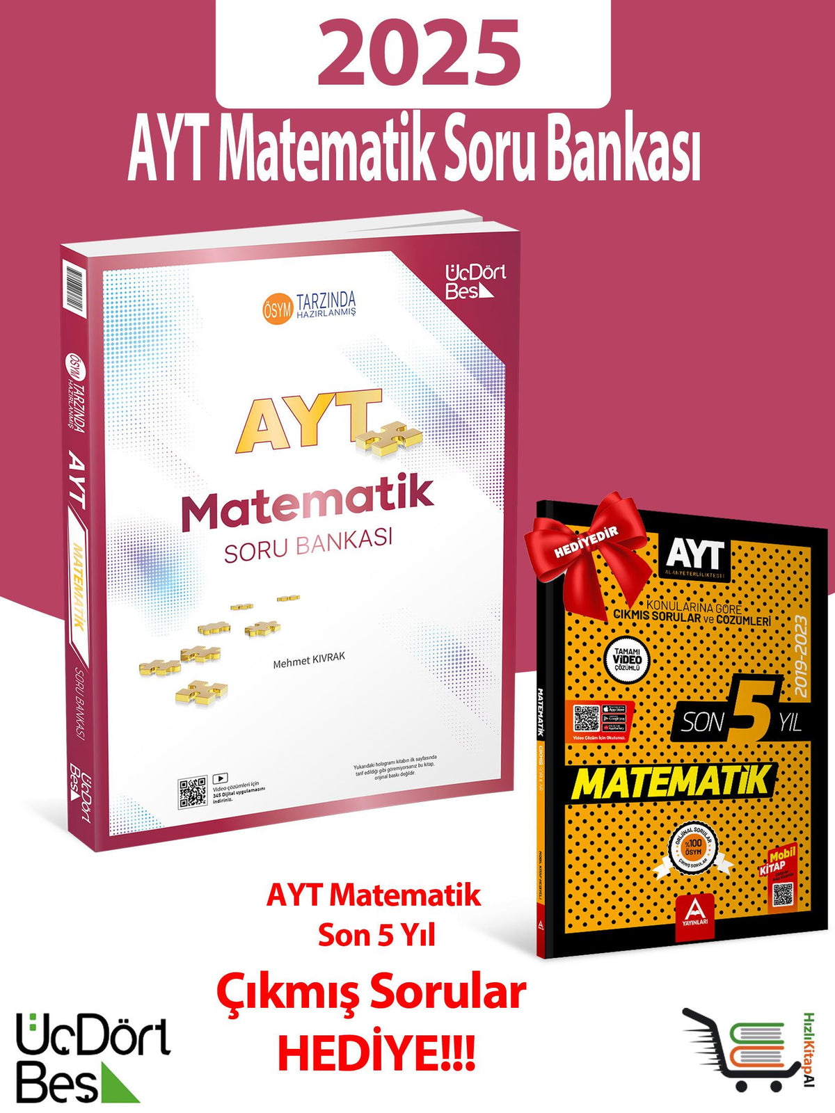 345-2025 Model AYT Matematik Soru Bankası Çıkmış Sorular Hediyeli! kitap kapağı