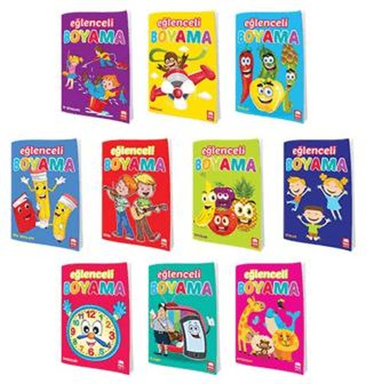 Eğlenceli Boyama Seti - 10 Kitap Takım