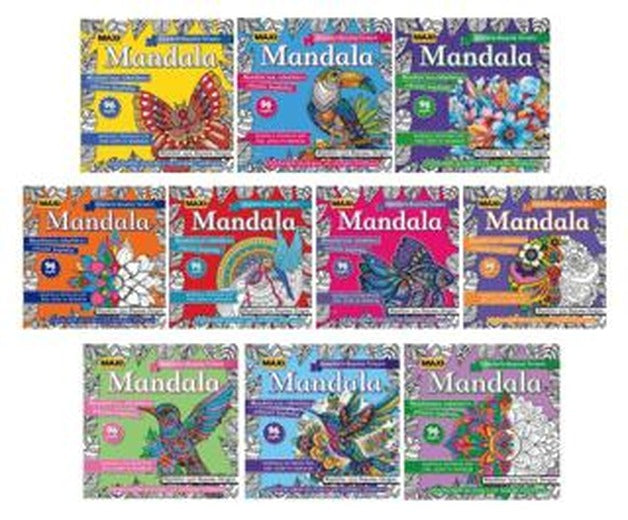 Maxi Mandala 10'lu Set - 10 Kitap | Maxi Yayıncılık (Ciltsiz)