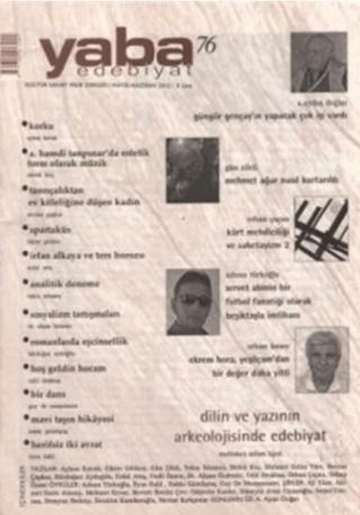 Yaba Edebiyat Dergisi Sayı: 76 | Yaba Dergisi Yayınları (Ciltsiz)