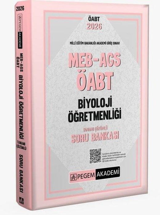 2026 MEB AGS ÖABT Biyoloji Öğretmenliği Tamamı Çözümlü Soru Bankası | Pegem Akademi Yayıncılık (İnce Kapak)