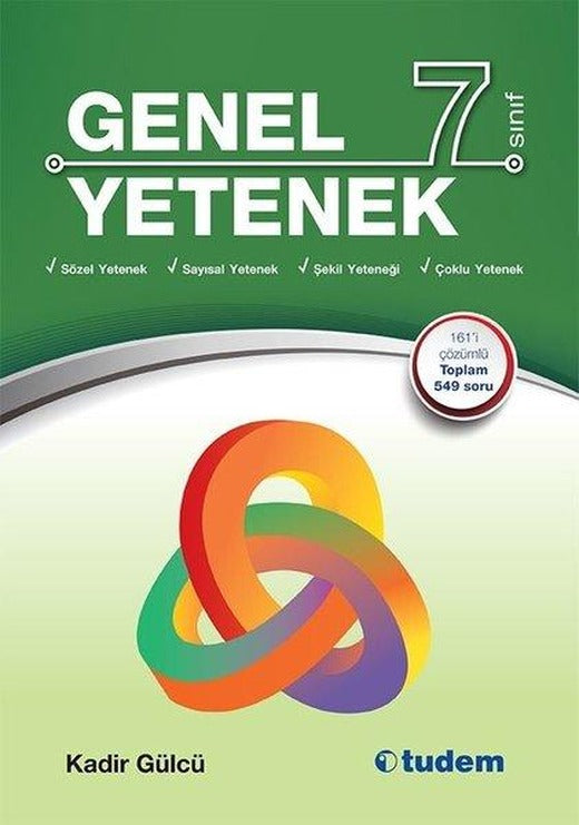 7.Sınıf Genel Yetenek | Tudem Yayınları - Ders Kitapları (İnce Kapak)