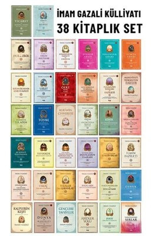İmam-ı Gazali Külliyatı Seti - 38 Kitap Takım | Çelik Yayınevi (İnce Kapak)
