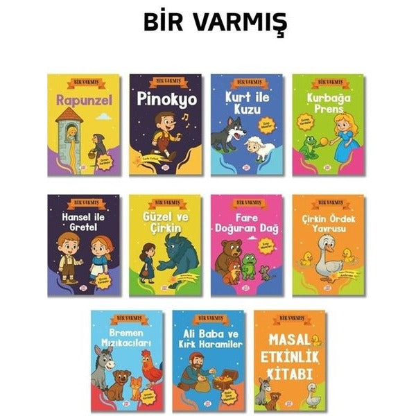 Bir Varmış Serisi Seti - 10 Kitap + 1 Aktivite Takım | Dokuz Yayınları (İnce Kapak)