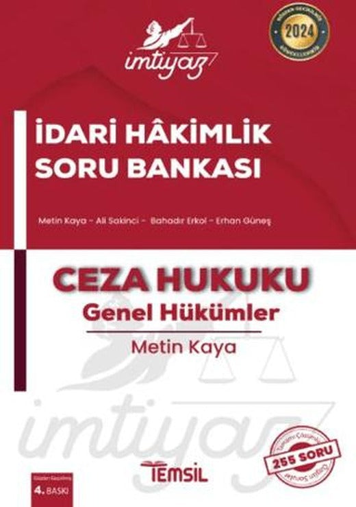İmtiyaz İdari Hakimlik Soru Bankası Ceza Hukuku - Genel Hükümler | Temsil Kitap (Ciltsiz)