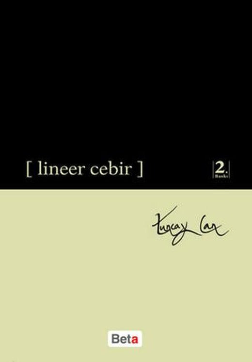 Lineer Cebir | Beta Yayınevi (Ciltsiz)