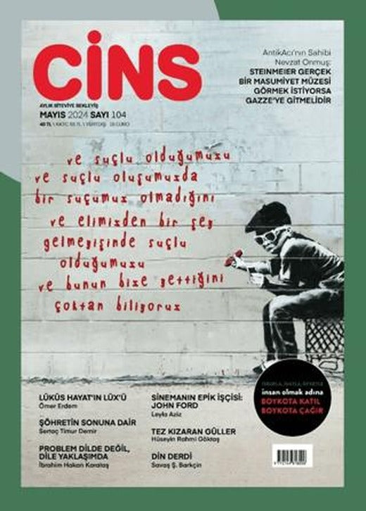 Cins Aylık Dergi Sayı: 104 - Mayıs 2024 | Cins Dergisi (Ciltsiz)
