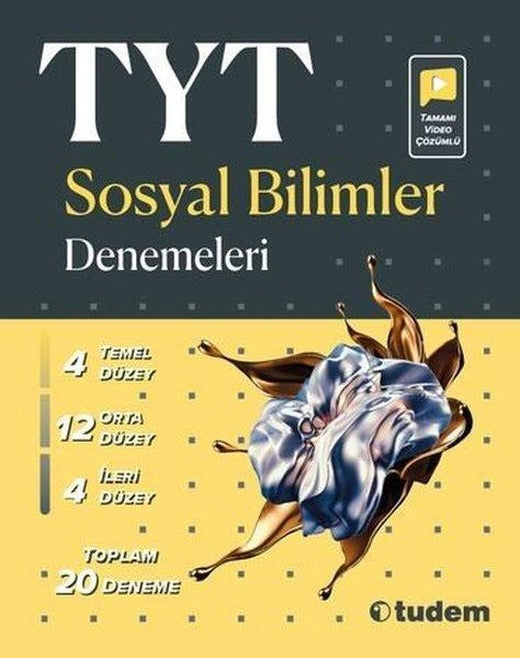 TYT Sosyal Bilimler Denemeleri | Tudem Yayınları - Ders Kitapları (İnce Kapak)
