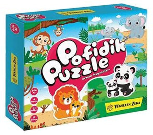 6-16 Ay İlk Pofidik Magnet Puzzle - Orman Hayvanları