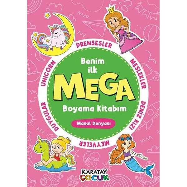 Mega Boyama Kitabım - Masal Dünyası