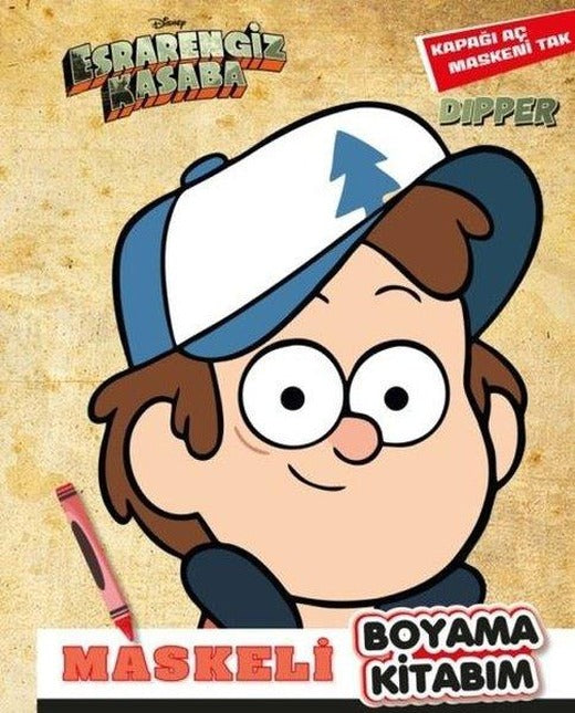 Disney Esrarengiz Kasaba - Dipper Maskeli Boyama Kitabım | Beta Kids (İnce Kapak)