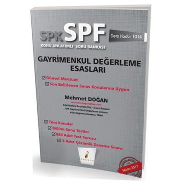 SPK - SPF Gayrimenkul Değerleme Esasları Konu Anlatımlı Soru Bankası | Pelikan Tıp Teknik Yayıncılık (Ciltsiz)