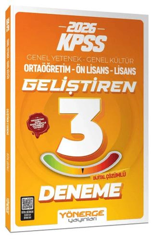 2026 KPSS Genel Yetenek Genel Kültür Geliştiren 3 Deneme Çözümlü