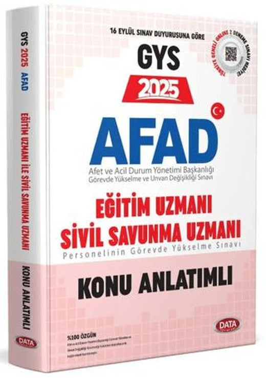 AFAD 2025 GYS Eğitim Uzmanı - Sivil Savunma Uzmanı Konu Anlatımlı