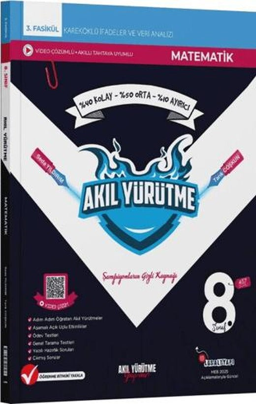 8. Sınıf Kareköklü İfadeler ve Veri Analizi 3. Fasikül | Akıl Yürütme Yayınları (Ciltsiz)
