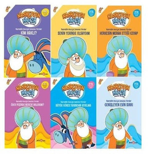 Nasreddin Hoca'yla Zamansız Fıkralar Serisi Seti - 6 Kitap Takım | Beta Kids (İnce Kapak)