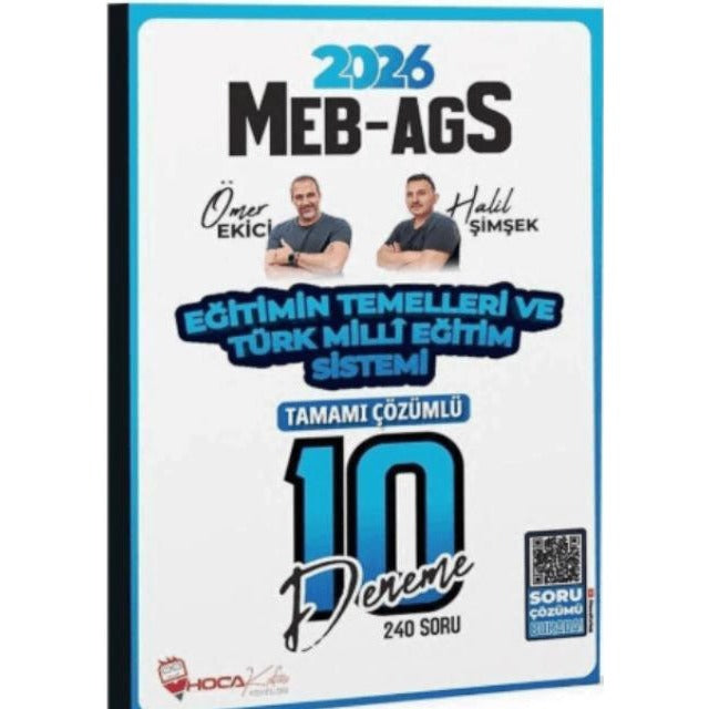 2026 MEB-AGS Eğitimin Temelleri ve Türk Milli Eğitim Sistemi 10 Deneme Çözümlü