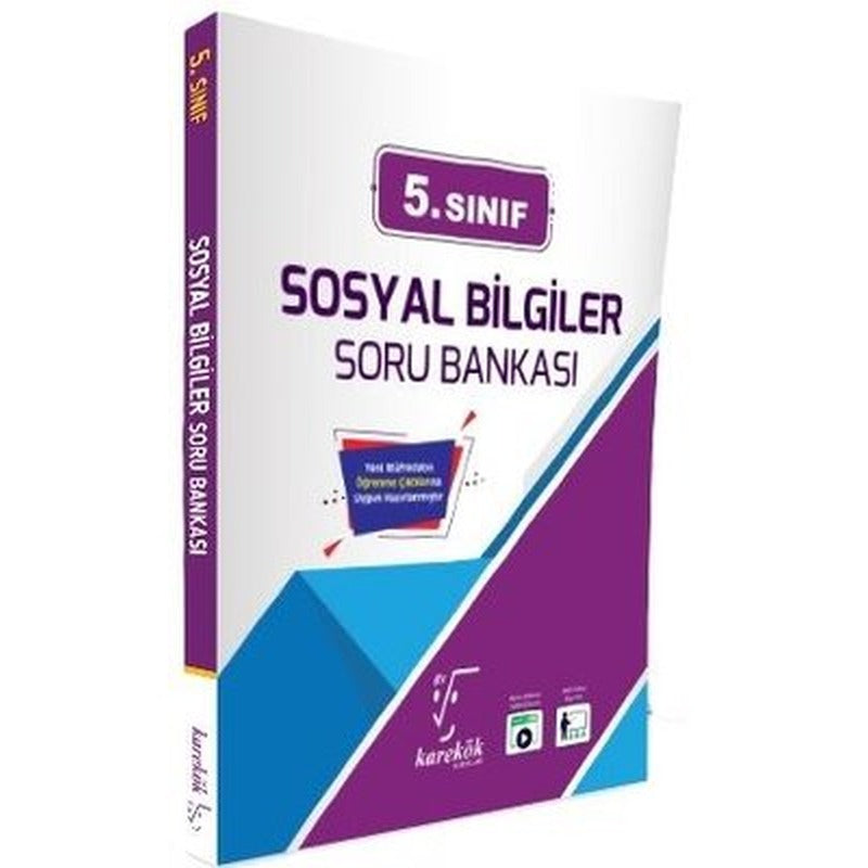 5. Sınıf Sosyal Bilgiler Soru Bankası | Karekök Eğitim Yayın (İnce Kapak)