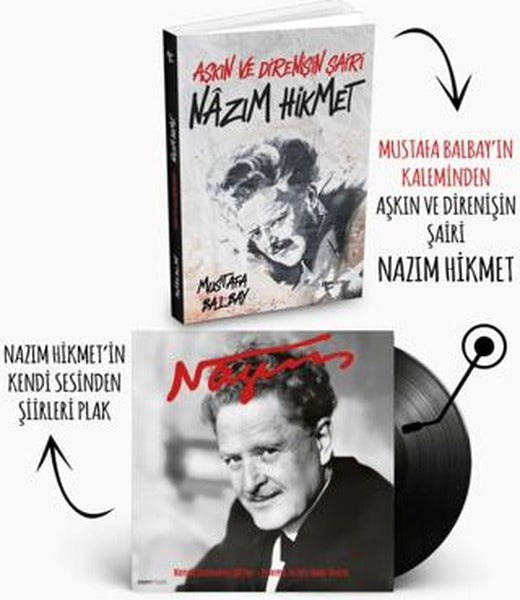 Plaklı Kitaplar - Nazım Hikmet | Plak (Ciltsiz)