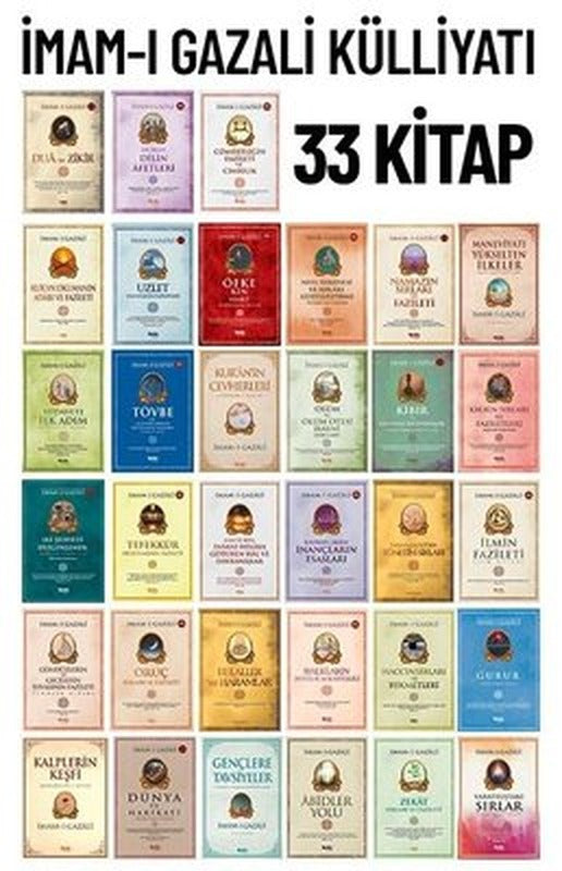 İmam-ı Gazali Külliyatı Seti - 33 Kitap Takım | Çelik Yayınevi (İnce Kapak)