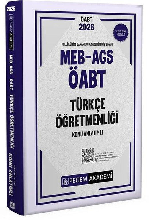 2026 MEB AGS ÖABT Türkçe Öğretmenliği Konu Anlatımlı | Pegem Akademi Yayıncılık (İnce Kapak)
