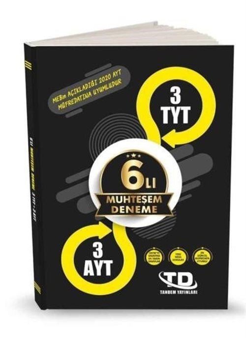 TYT-AYT 6'lı Muhteşem Deneme | Tandem Yayınları (Ciltsiz)